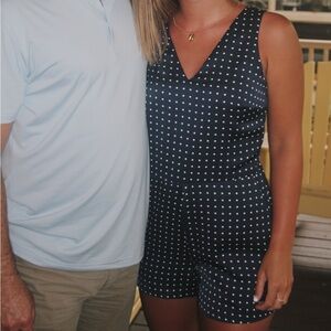 Banana Republic polka dot romper
